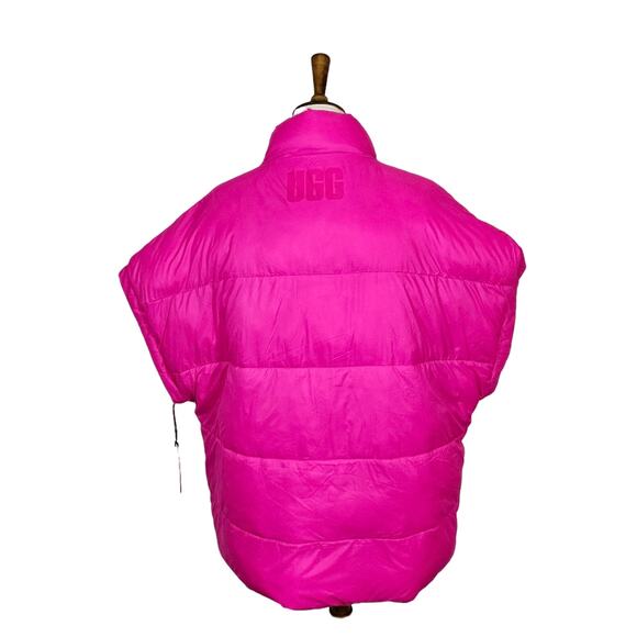 UGG Pink Reversible Sydnee Puffer Vest NWT - Picture 8 of 13